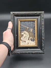 Image 2 of PARADISE LOST COLLECTION - Antique John Milton - Death & Sin - Gothic black frame