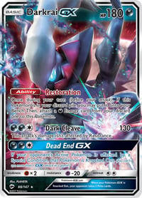 Darkrai GX - SM - Burning Shadows Near Mint