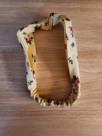 Image 3 of Top Knot Headband in Yellow Floral