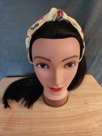 Image 2 of Top Knot Headband in Yellow Floral