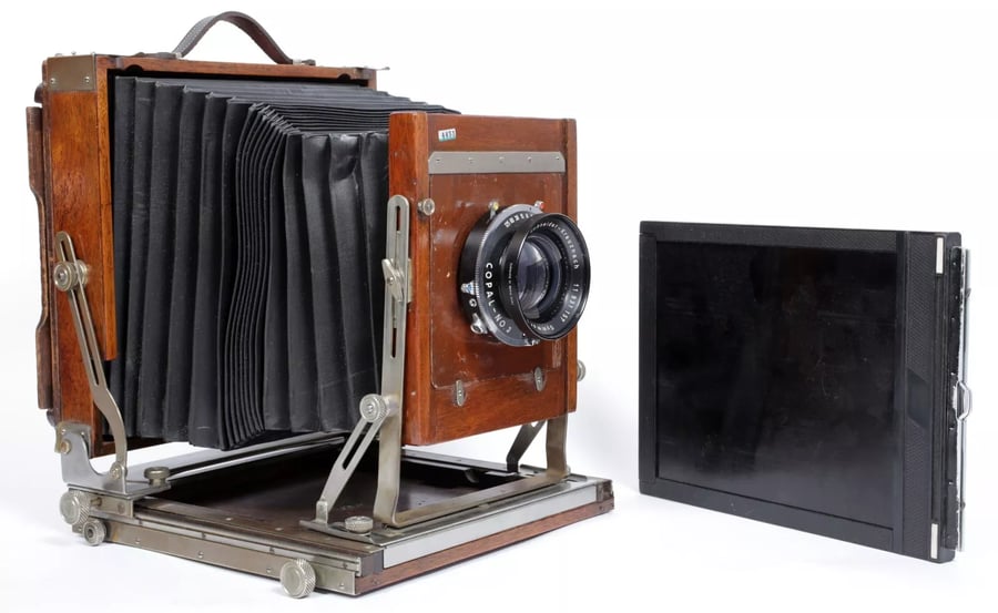 Image of Deardorff V8 8X10 Field camera w/ 300mm Schneider lens +holder REFURBISHED #4451