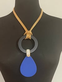 Blue Bling necklace set