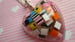 Image of Liquorice Allsorts Resin Heart Necklace