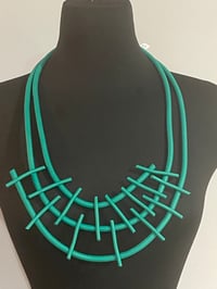 Green silicone necklace