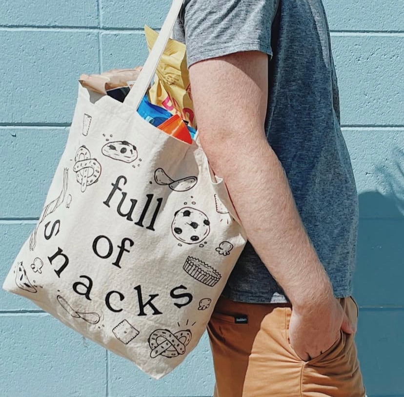 Image of Full of Snacks Tote Bag 