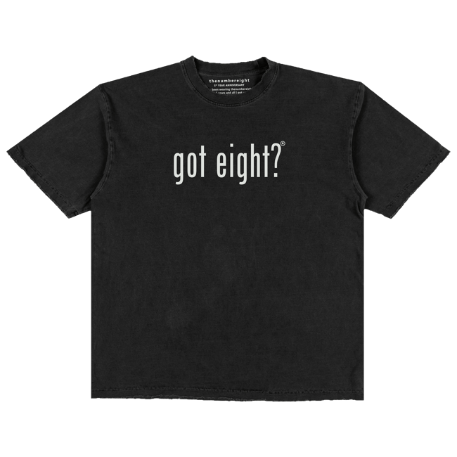 5-YEAR ANNIVERSARY t-shirt (faded black)