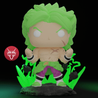 Image 1 of LEGENDARY SUPER SAIYAN BROLY DRAGON BALL SUPER CUSTOM FUNKO POP 