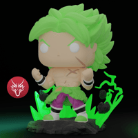 Image 2 of LEGENDARY SUPER SAIYAN BROLY DRAGON BALL SUPER CUSTOM FUNKO POP 