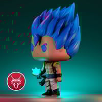 Image 2 of GOGETA BLUE DRAGON POP SUPER CUSTOM FUNKO POP