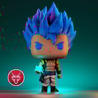 Image 1 of GOGETA BLUE DRAGON POP SUPER CUSTOM FUNKO POP