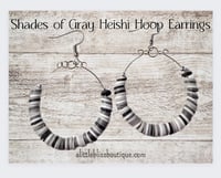 Image 1 of Heishi Hoop Earrings - FREE SHIPPING