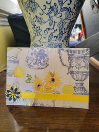 Image 3 of Blue and White Pitchers