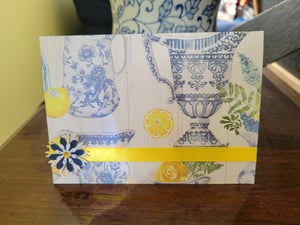 Image of Blue and White Pitchers