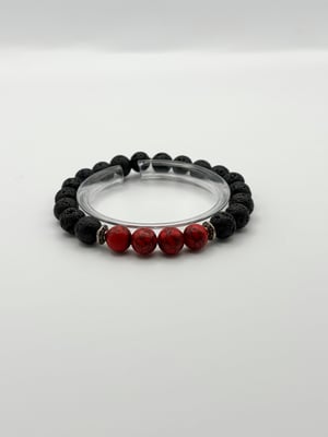 Image of Chakra Healing Lava Stone Bracelet