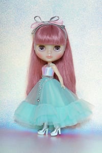 Image 1 of Peppermint and Spearmint Tea Blythe gown and fur stole