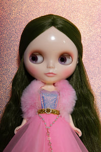 Image 3 of Strawberry Milkshake Blythe gown and fur stole