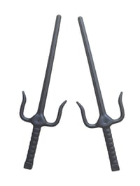 Image 3 of PAIR - Training Sai Polypropylene Ninja Sword Kenjutsu Martial Arts Performance