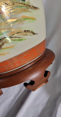 Image 8 of Hand painted vintage Satsuma lamp