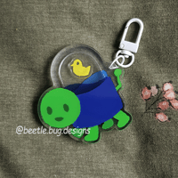 Image 1 of Wash Turtle Shaker Keyring