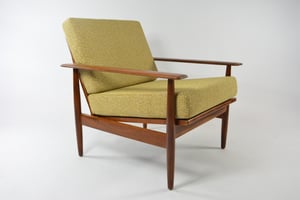 Image of Fauteuils scandinaves jaune chiné