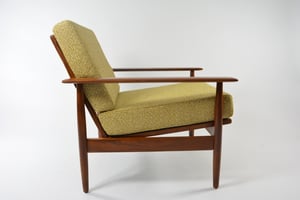 Image of Fauteuils scandinaves jaune chiné