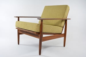 Image of Fauteuils scandinaves jaune chiné