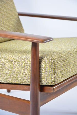 Image of Fauteuils scandinaves jaune chiné