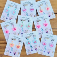 Image 1 of Conversation Hearts Earrings | Cute Valentine Earrings