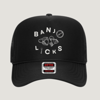 Trucker Hat | Black w/ White Logo