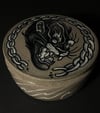 PANTER - grey lidded jar