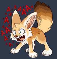 Image 3 of  "AAAAA" Fennec Fox T-Shirt