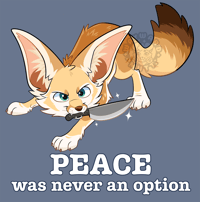 Image 2 of No Peace Fennec Fox T-Shirt