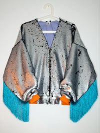 Image 1 of Silver sequin jacket