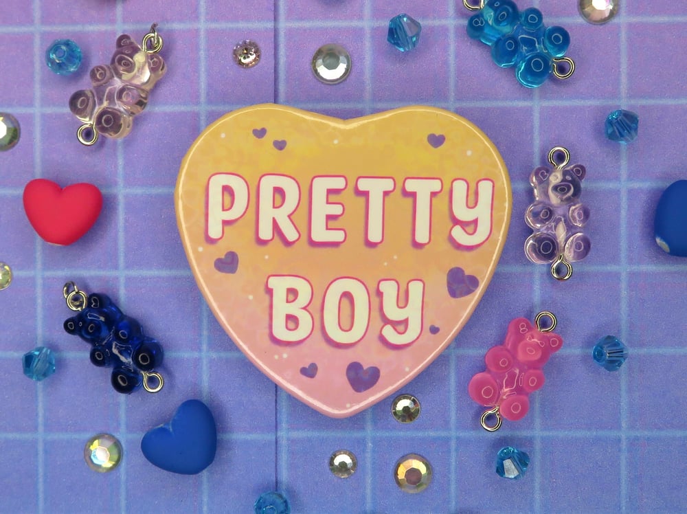 Image of Pretty Boy Heart Pin