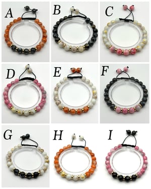 Image of Gemstone Adjustable Bracelets 