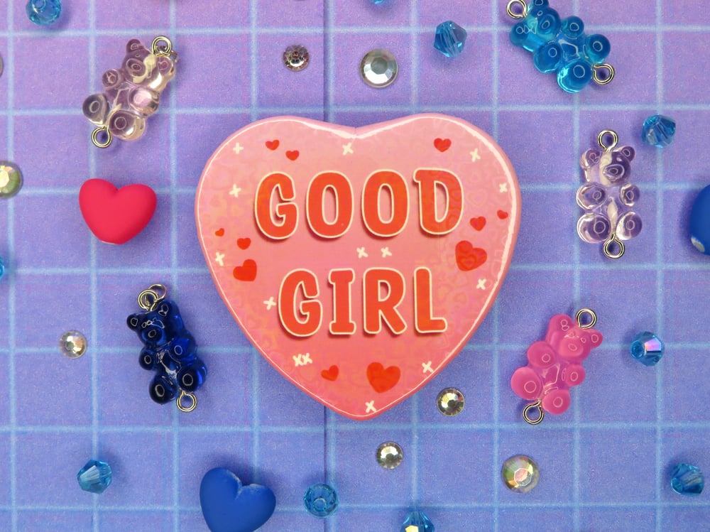 Image of Good Girl Heart Pin