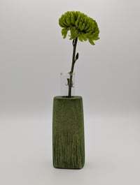 Image 1 of Carved Green Vase