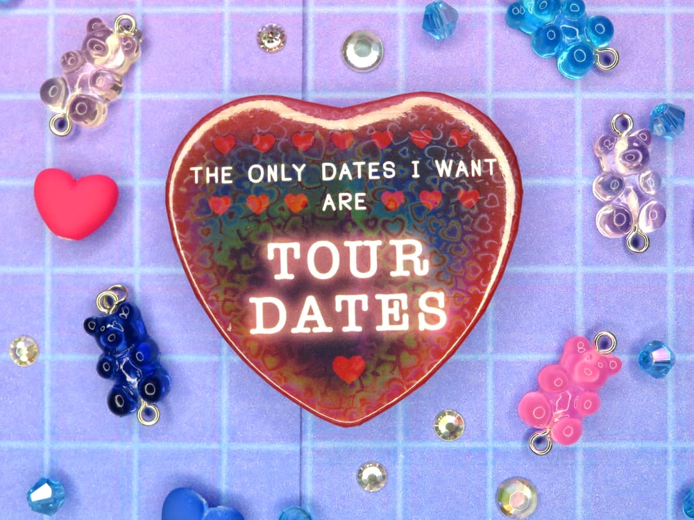 Image of Tour Dates Heart Pin