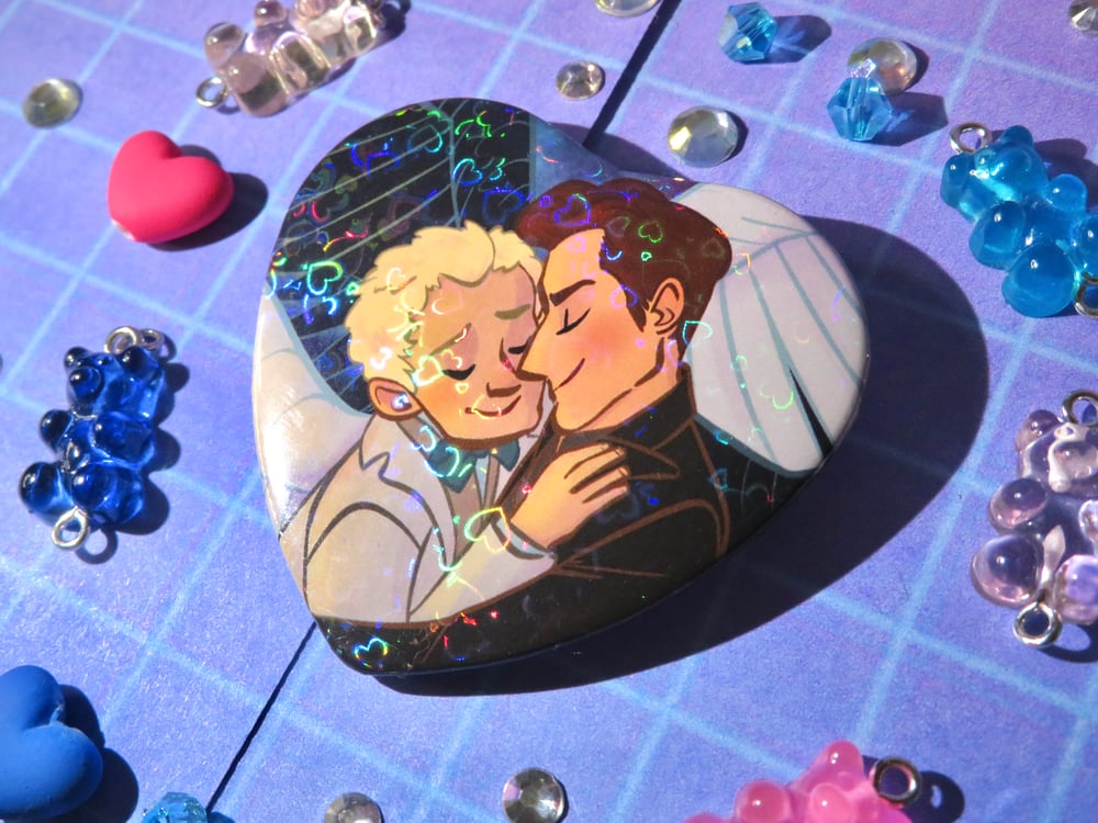 Image of Ineffable ( Good Omens ) Heart Pin