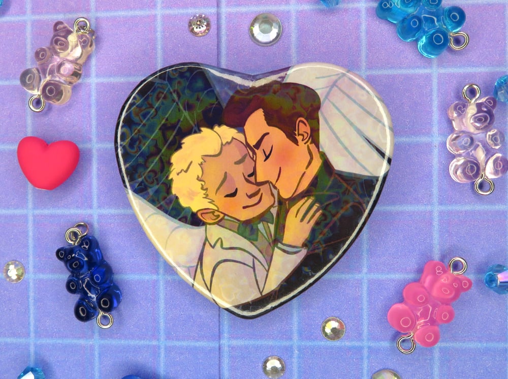 Image of Ineffable ( Good Omens ) Heart Pin