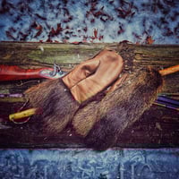 Image 1 of Nutria fur musher mittens 