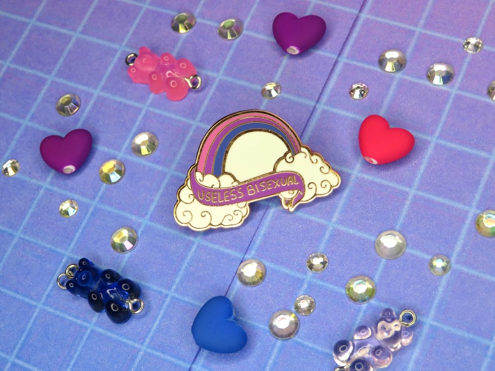 Image of “Useless Bisexual” enamel pin