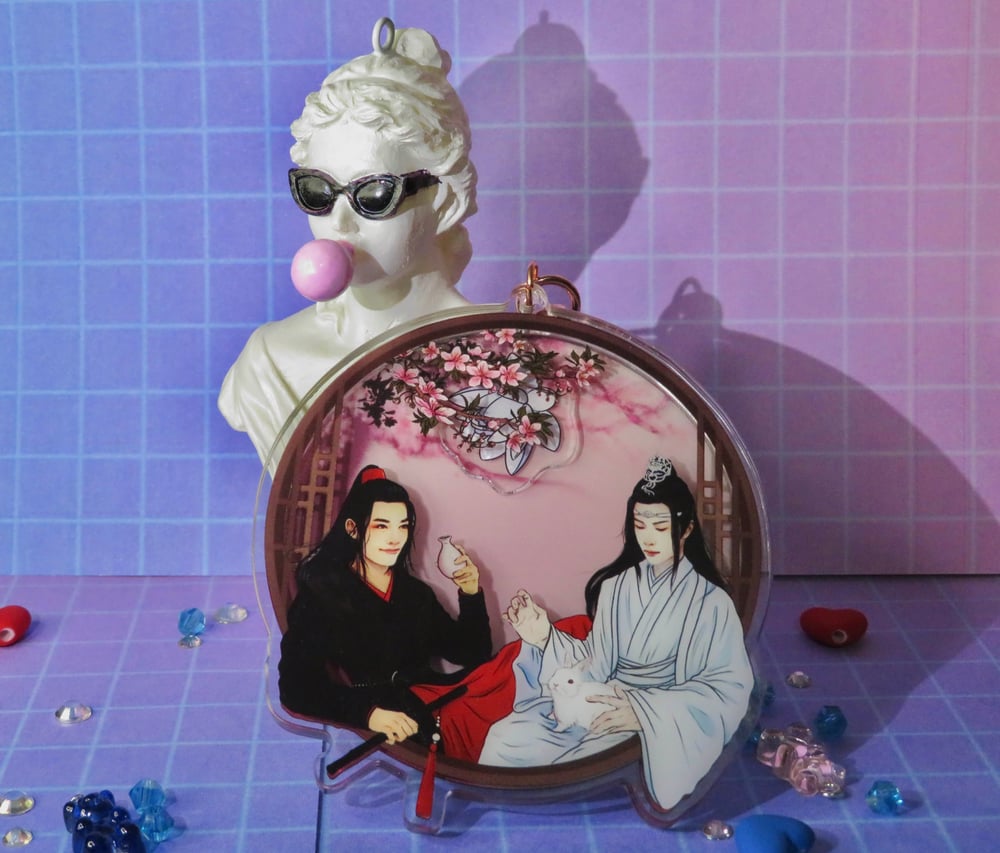 Image of Wei Wuxian and Lan Wangji 4in Shaker Charm