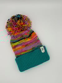 Image 3 of Confetti Knit Hats with Pom Pom