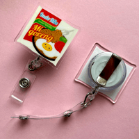 Image 4 of Instant Noodle Retractable Reel Badge