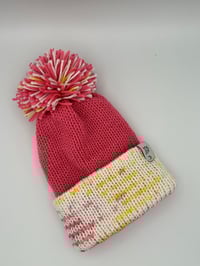 Image 3 of Speckle Knit Hat with Pom Pom