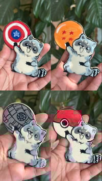 Image 1 of Raccoon Magnets