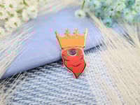 Image 1 of BBC Merlin Crown & Scarf Enamel Pin