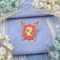 Image 1 of BBC Merlin Pendragon Crest Enamel Pin