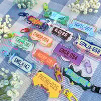 Image 2 of Pokemon Number Plate Acrylic Keychain | Pokemon Gifts